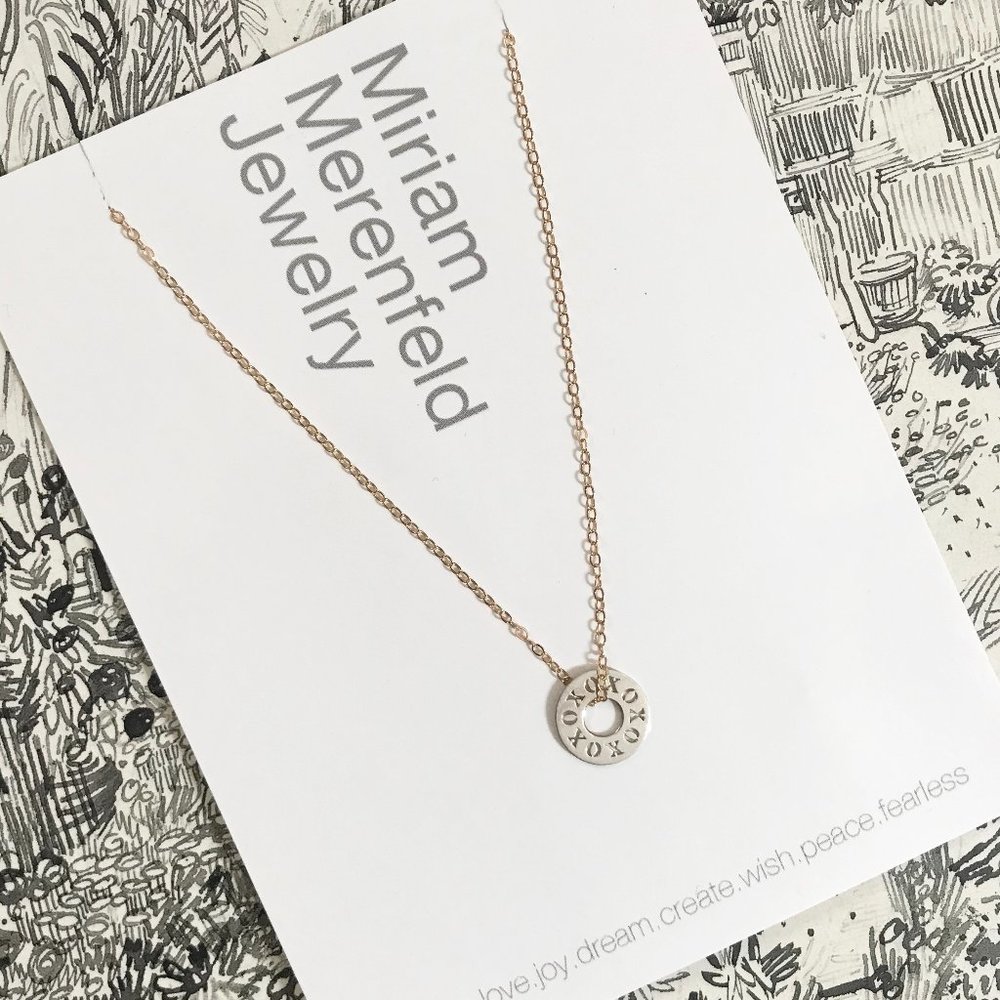 Miriam Merenfeld XOXO Mini Token Necklace